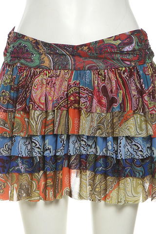 2000's Loose Skirt Mid Waist