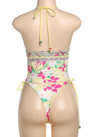 Tropical Gal Two Piece Colorful beads strap two piece