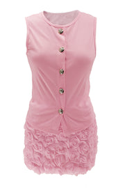Keepin' It classy Two piece set Flower Skirt button up Top