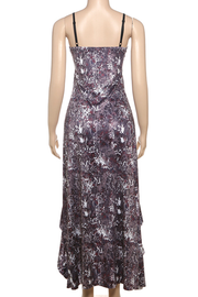 Flowin' In the Breeze Purple Sexy Print Design Spaghetti Strap Sleeveless Two Pieces