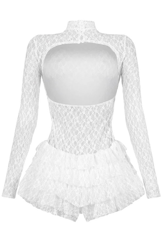 Keepin' It Cute Lace Arms TuTu Dress