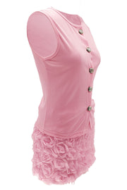 Keepin' It classy Two piece set Flower Skirt button up Top