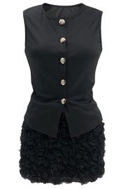 Keepin' It classy Two piece set Flower Skirt button up Top